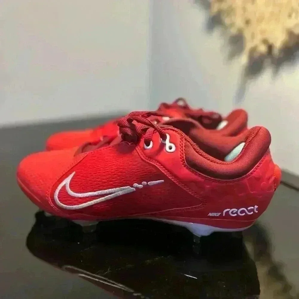 NEW Nike React Hyperdiamond 4 Elite Softball Cleats  Red Women's Size 10.5